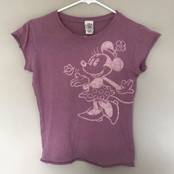 DISNEY Minnie Mouse Tee Maroon/ Red - Picture 2 of 4